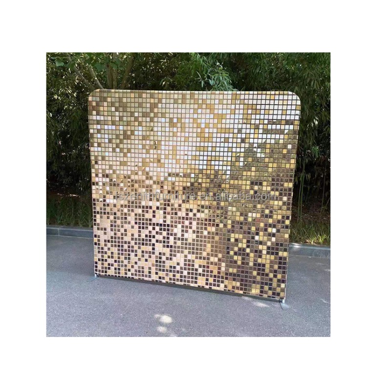 Sequin Fabric Panel - 結婚披露宴特製スパンコール生地アーチバックカバー、夢のような輝きの壁背景壁パネル
