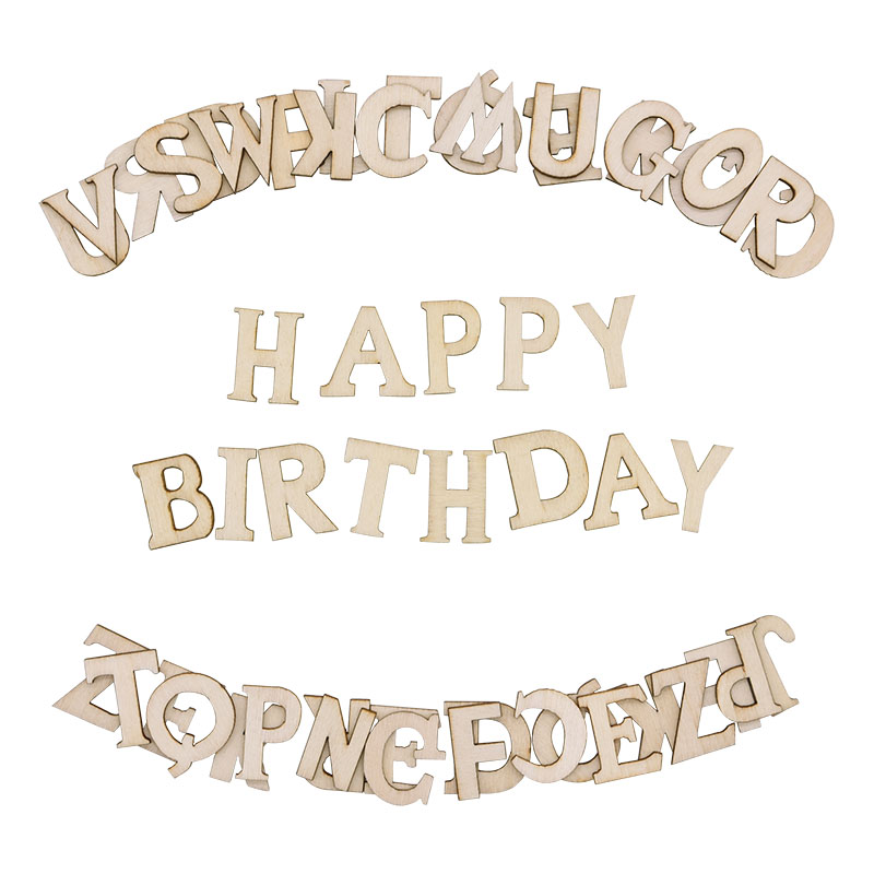 Craft Embellishments - アルファベットと数字の木製のアルファベットと数字,結婚式の装飾,スクラップブッキングギフト,カード作成の工芸品,DIYの装飾,木製の看板,ランダムミックス,100個