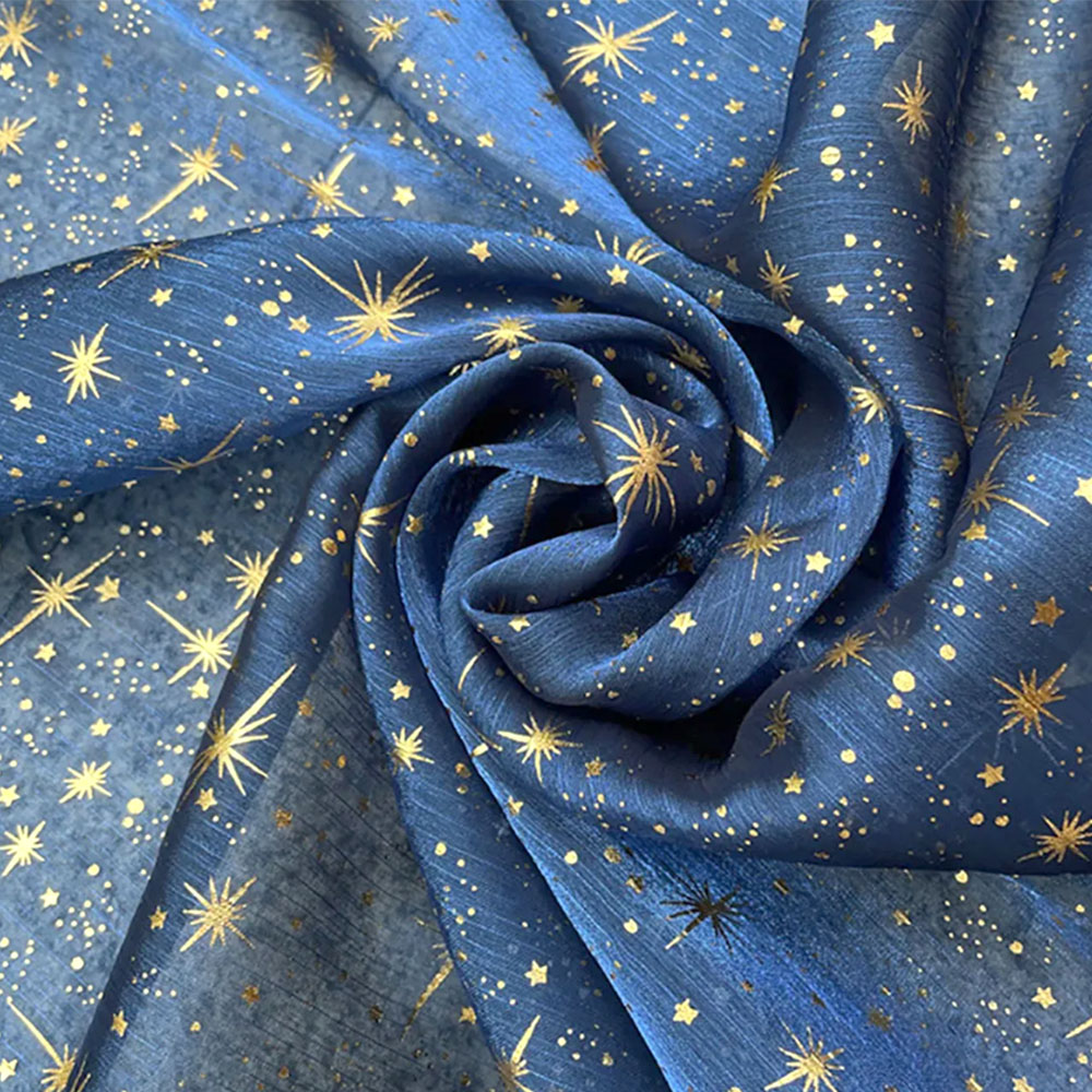 Sequin Fabric Panel - グリッター光沢のあるブロンズスタームーンオーガンザ生地金色クレープチュール DIY 縫製工芸品結婚式誕生日パーティーの背景装飾