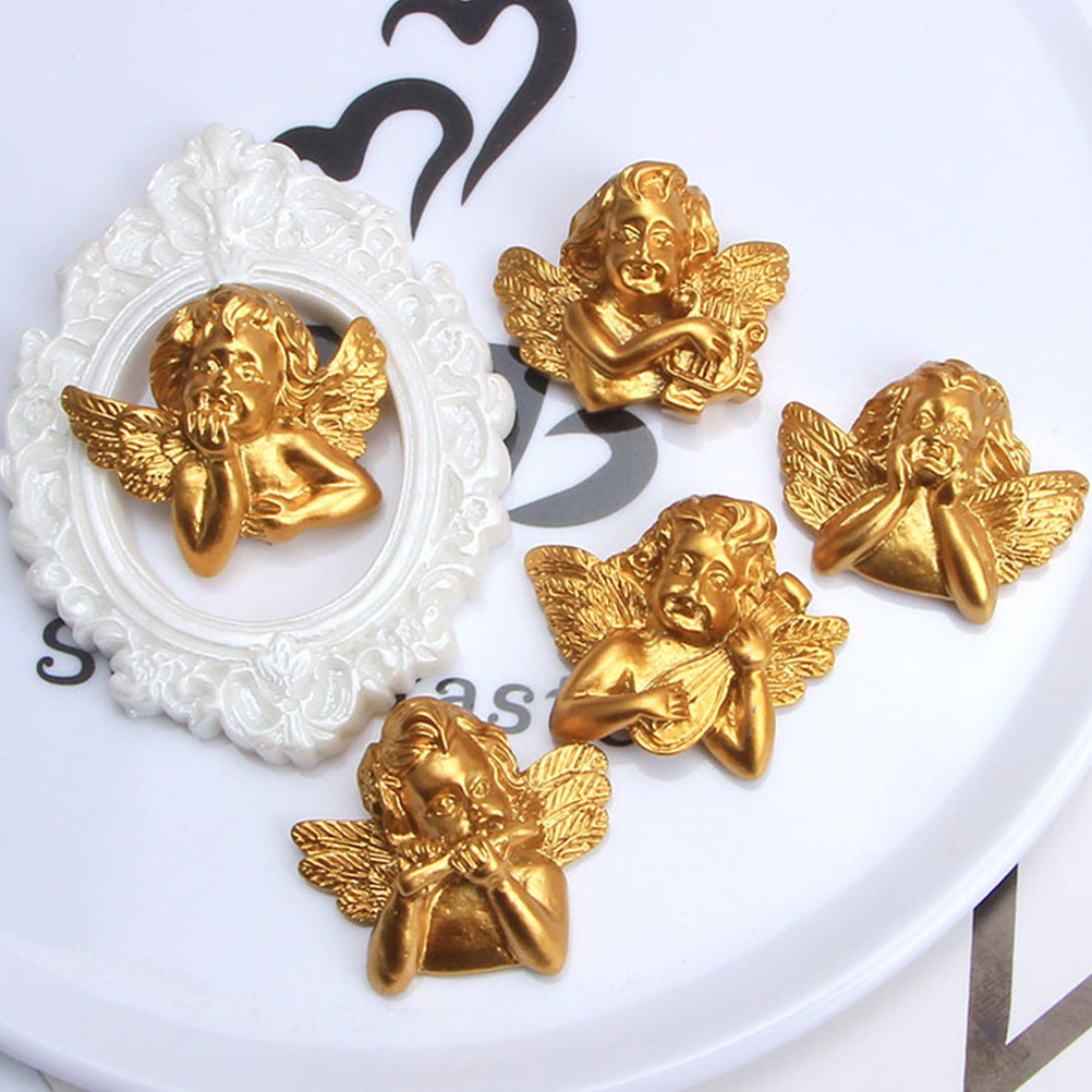 Craft Embellishment Storage - 15 個樹脂エンジェルアクセサリークラフト DIY チャームフラットバック装飾電話ケース装飾品 H 製装飾品収納容器