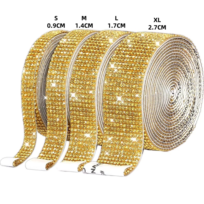 1ヤードの自己粘着ラインストーンステッカー、クリスタルダイヤ - Hotfix Rhinestone Sheet のレビューと価格