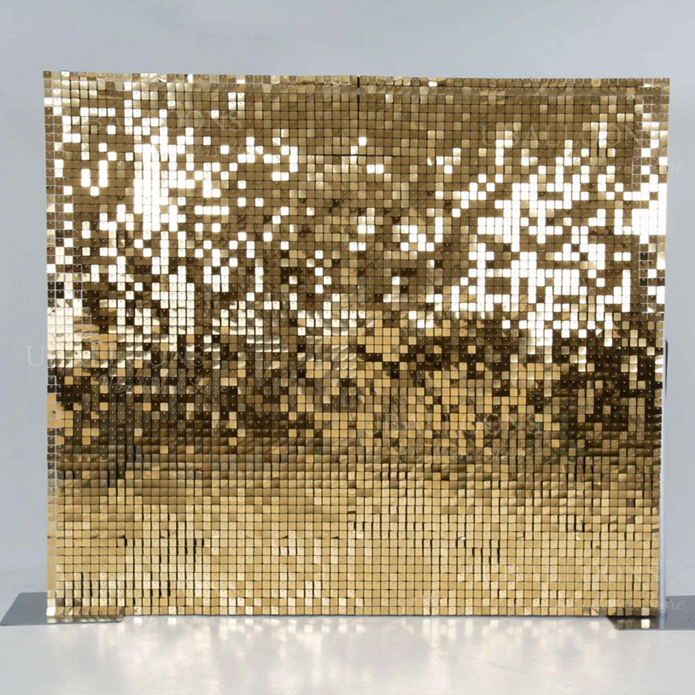 シャンパンゴールドシマー背景パネル 12/24 個ライトゴー - Sequin Fabric Panel のレビューと価格