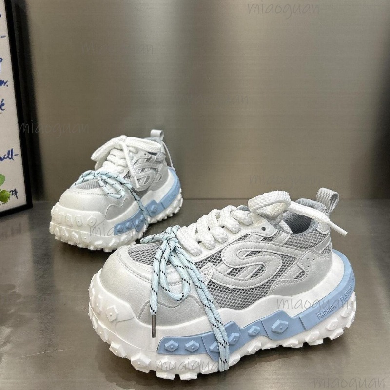 レディースチャンキープラットフォームダッドスニーカー、通気性 - Guipure Lace Panel のレビューと価格