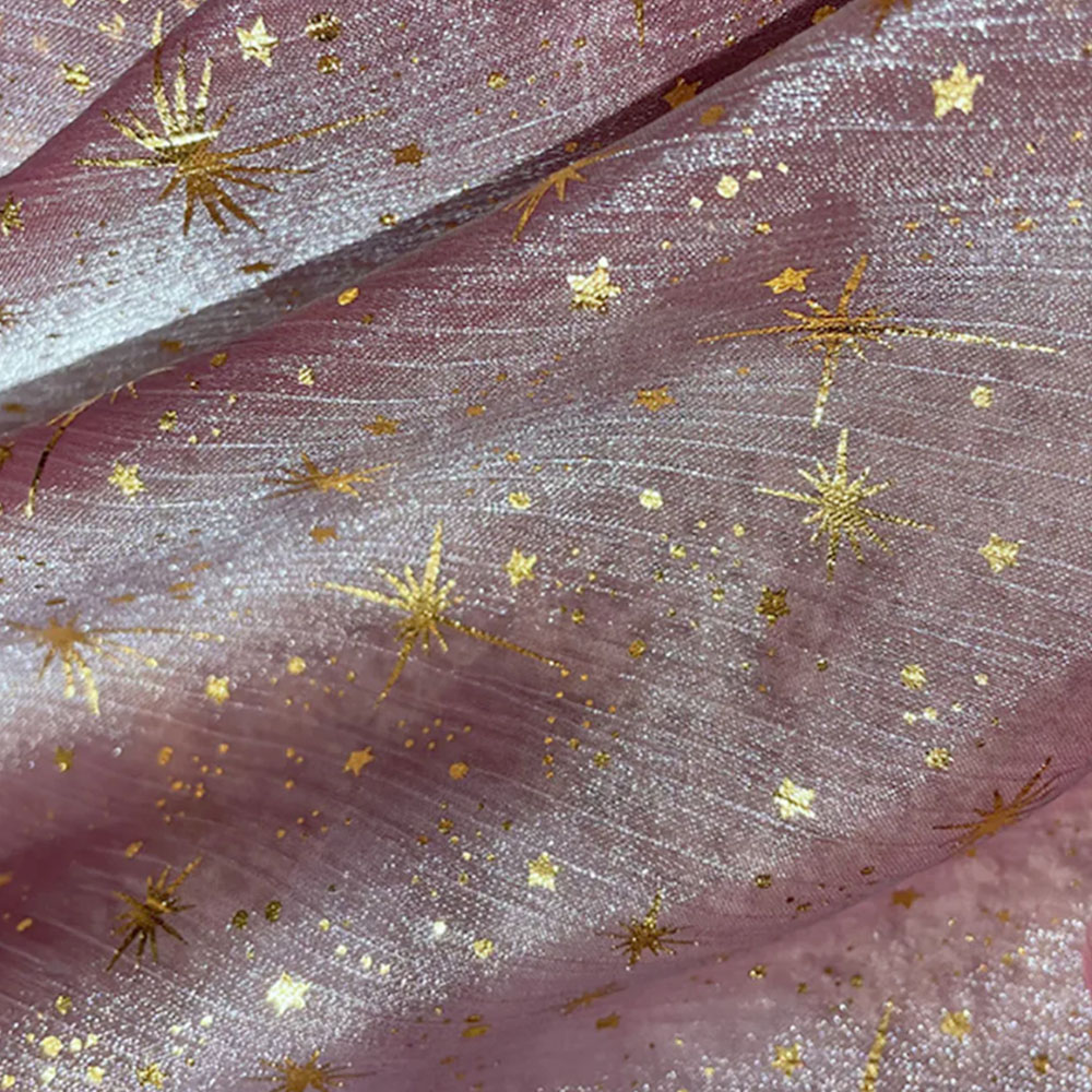グリッター光沢のあるブロンズスタームーンオーガンザ生地金色ク - Sequin Fabric Panel のレビューと価格