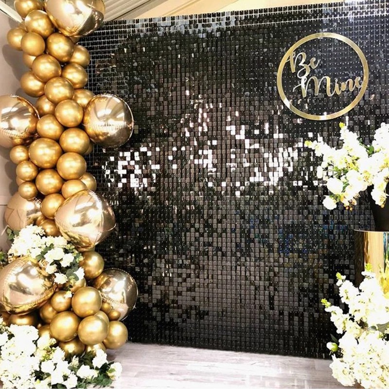 12/16/18/24個入り シマーウォールバックドロップ  - Sequin Fabric Panel のレビューと価格