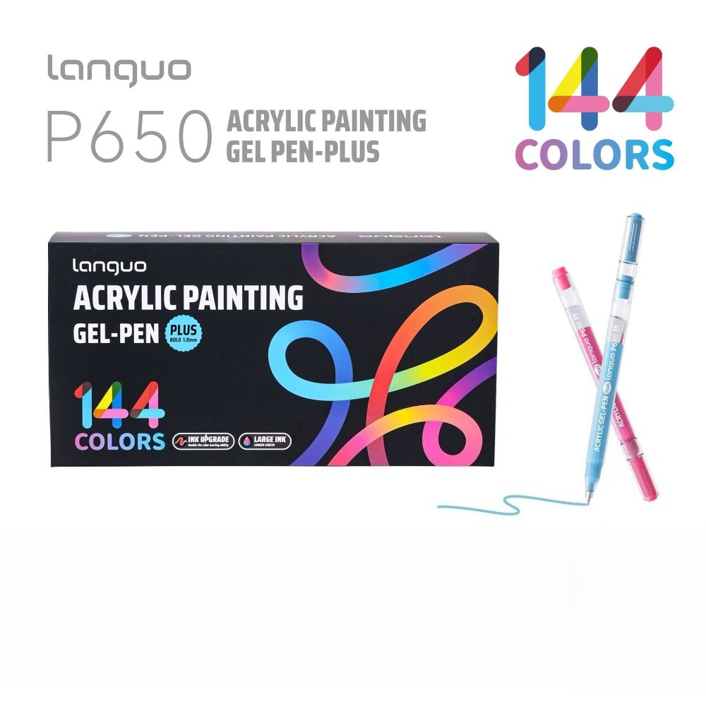ラングオP650アクリル絵の具ジェルペンプラス144色1.0 - Copic Marker Sketch のレビューと価格