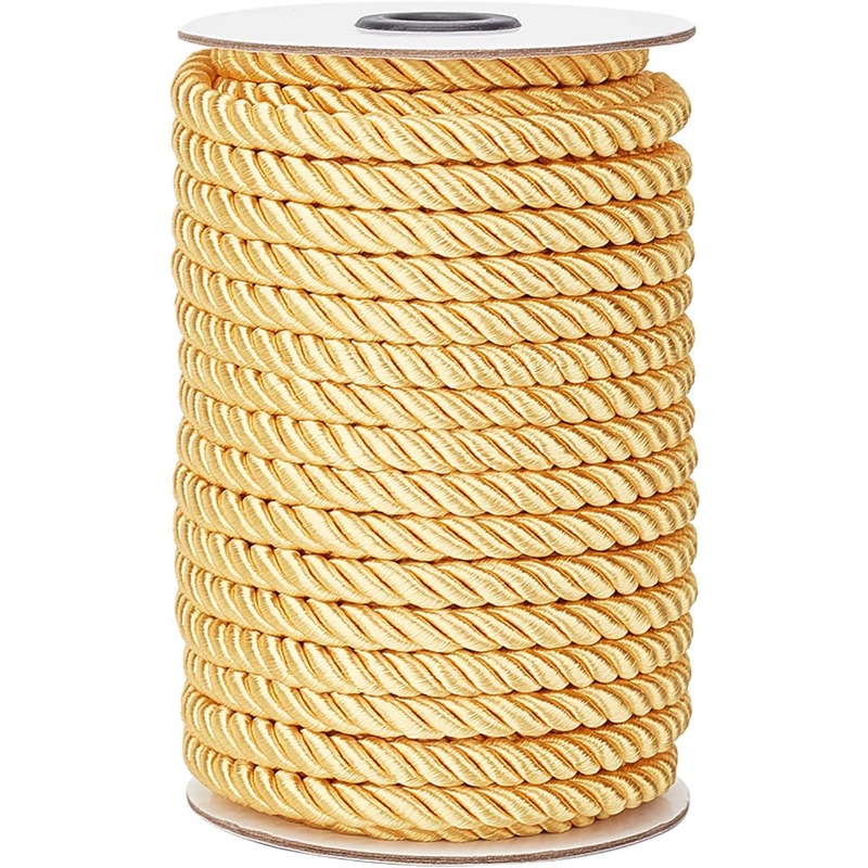 光沢のあるシルクリボン,1ロール,8mm, 20ヤード,カー - Cord Trim Twisted のレビューと価格