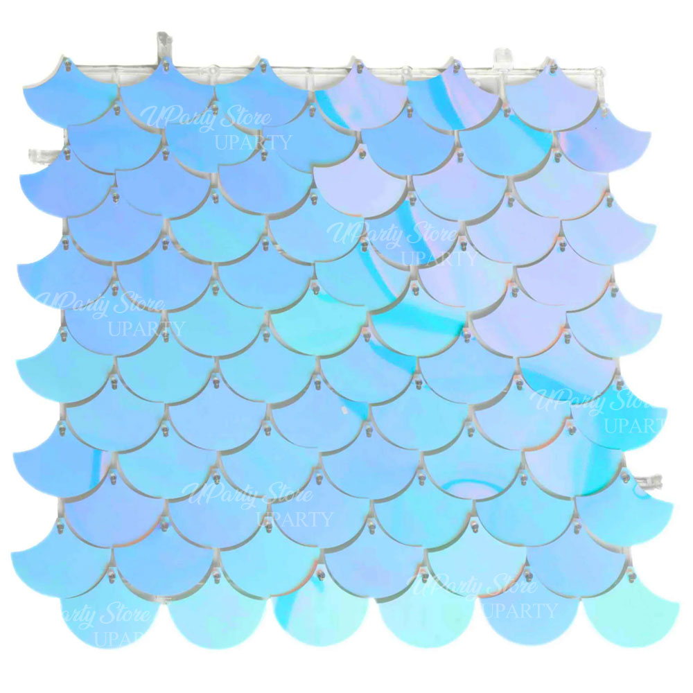 12個入り マーメイドスパンコールウォールパネル 玉虫色のシ - Sequin Fabric Panel のレビューと価格