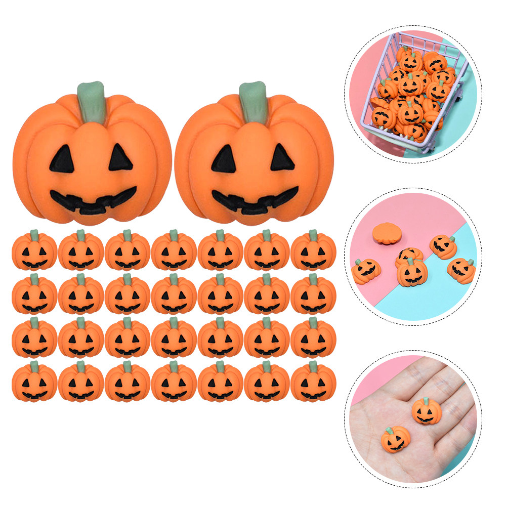 50個入りミニレジン製パンプキンチャーム、クラフトDIY装飾 - Craft Embellishments のレビューと価格
