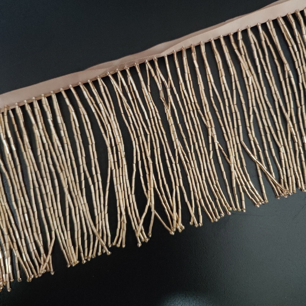 すべてのバングルビーズフリンジ、クチュールダンスウェア、ラン - Beaded Trim Fringe のレビューと価格